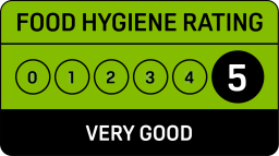 Food Hygiene Rating of 5 indicating 'Very Good' standards, awarded to Transylvania Cakes for excellent food safety practices.